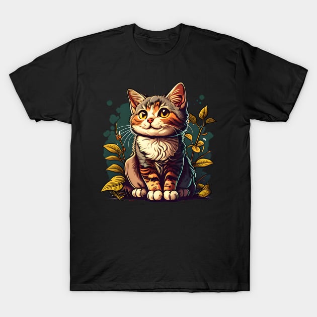 Happy Cat Lover - Be Happy Everyday - Funny Cats T-Shirt by Danielle Shipp